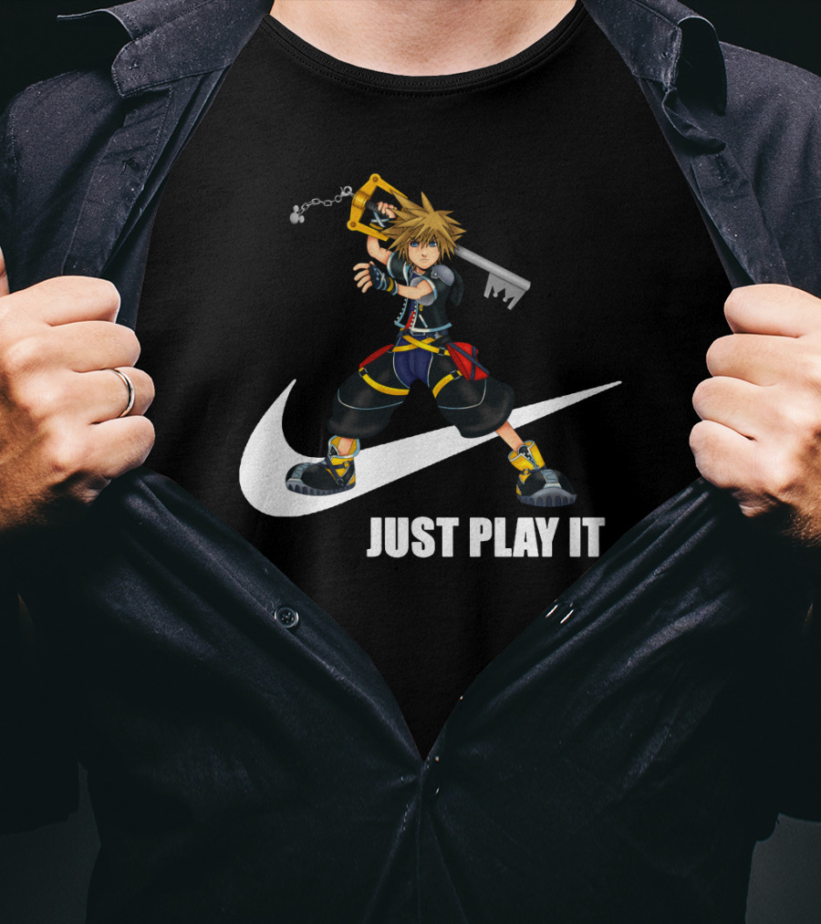 Just Play It Kingdom Hearts Sora Keyblade T-Shirt
