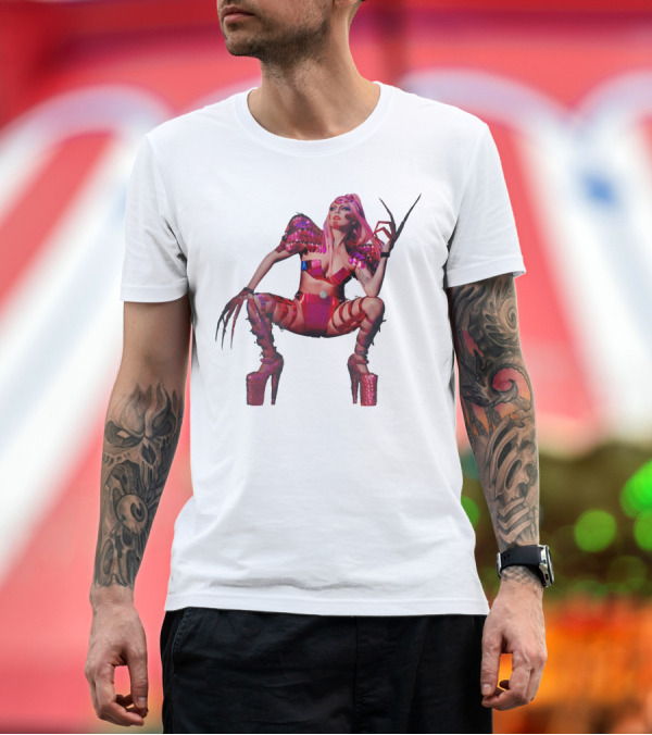 Premium T-Shirt: Chromatics Merch Futuristic Pink Costume and High Heels T-Shirt Chromatics Merch Futuristic Pink Costume and High Heels T-Shirt