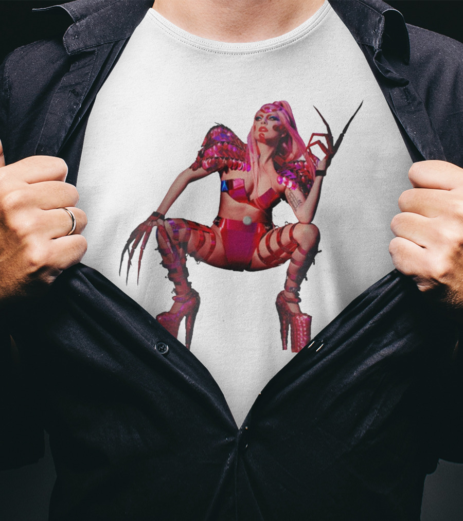 Chromatics Merch Futuristic Pink Costume And High Heels T-Shirt