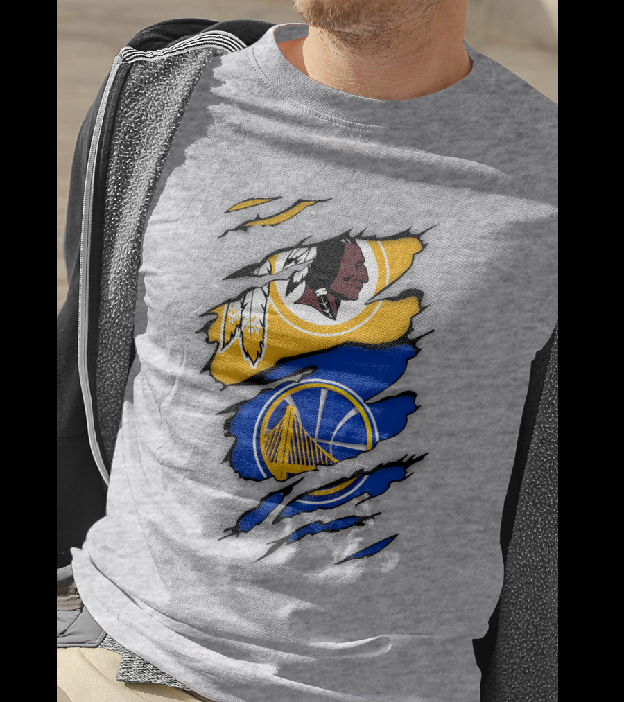 Washington Redskins Golden State Warriors Fusion T-Shirt