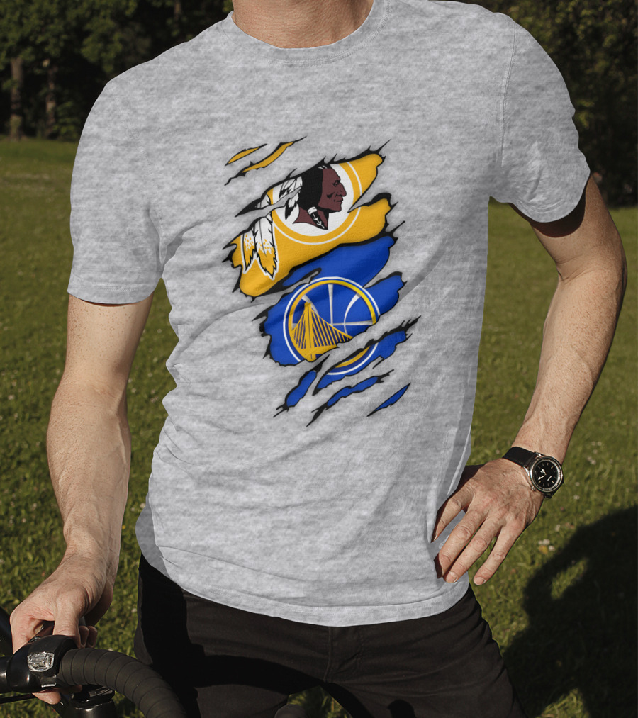 Washington Redskins Golden State Warriors Fusion T-Shirt