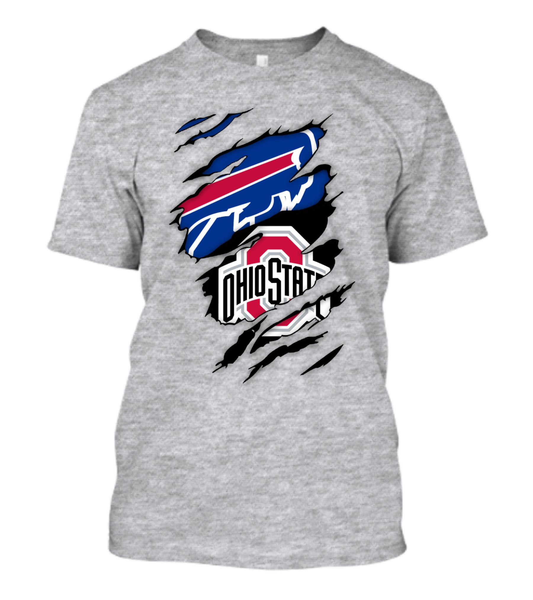 Buffalo Bills Ohio State Buckeye Logo Mashup T-Shirt