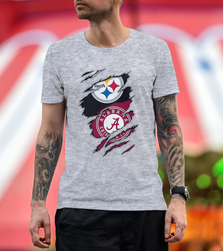Steelers Alabama Crimson Tide Fusion T-Shirt