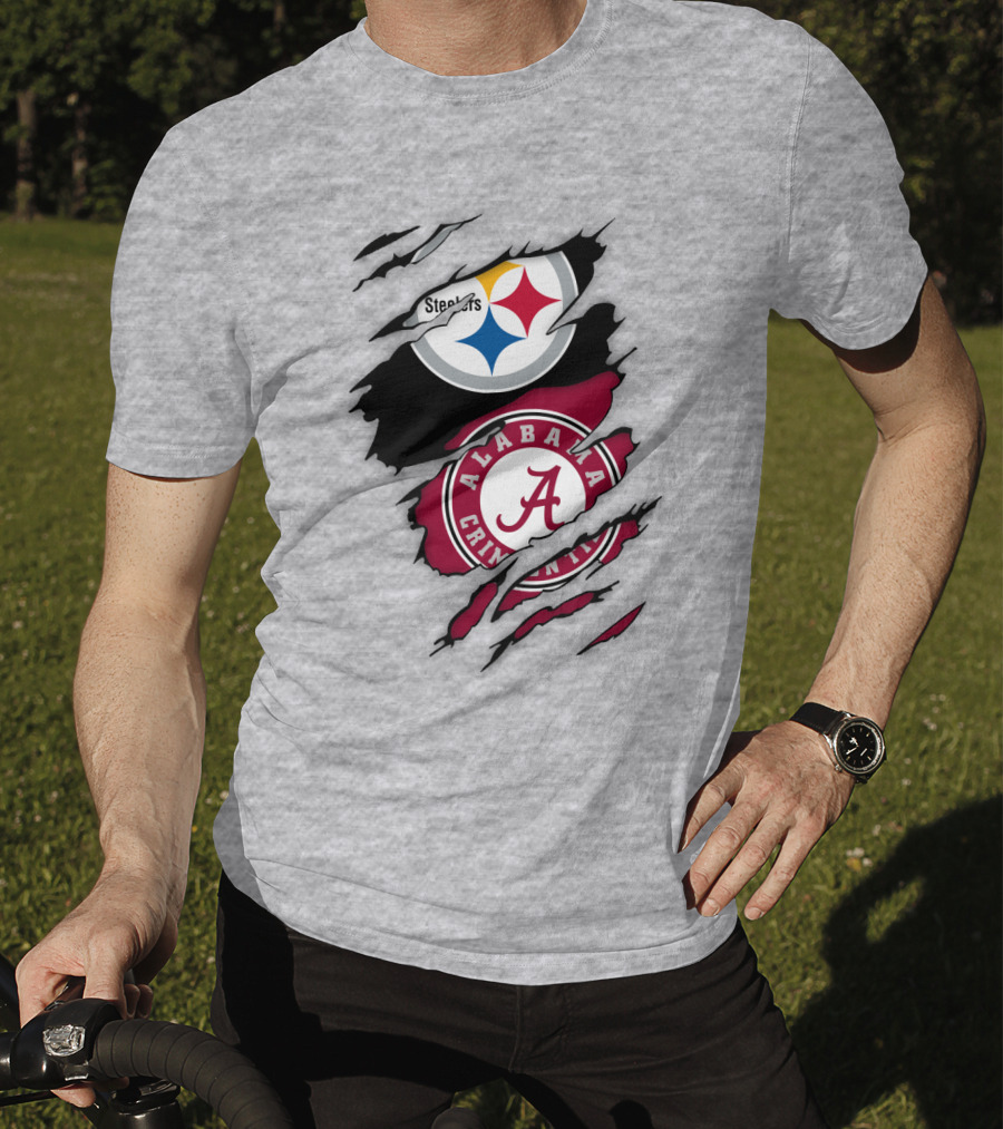 Steelers Alabama Crimson Tide Fusion T-Shirt