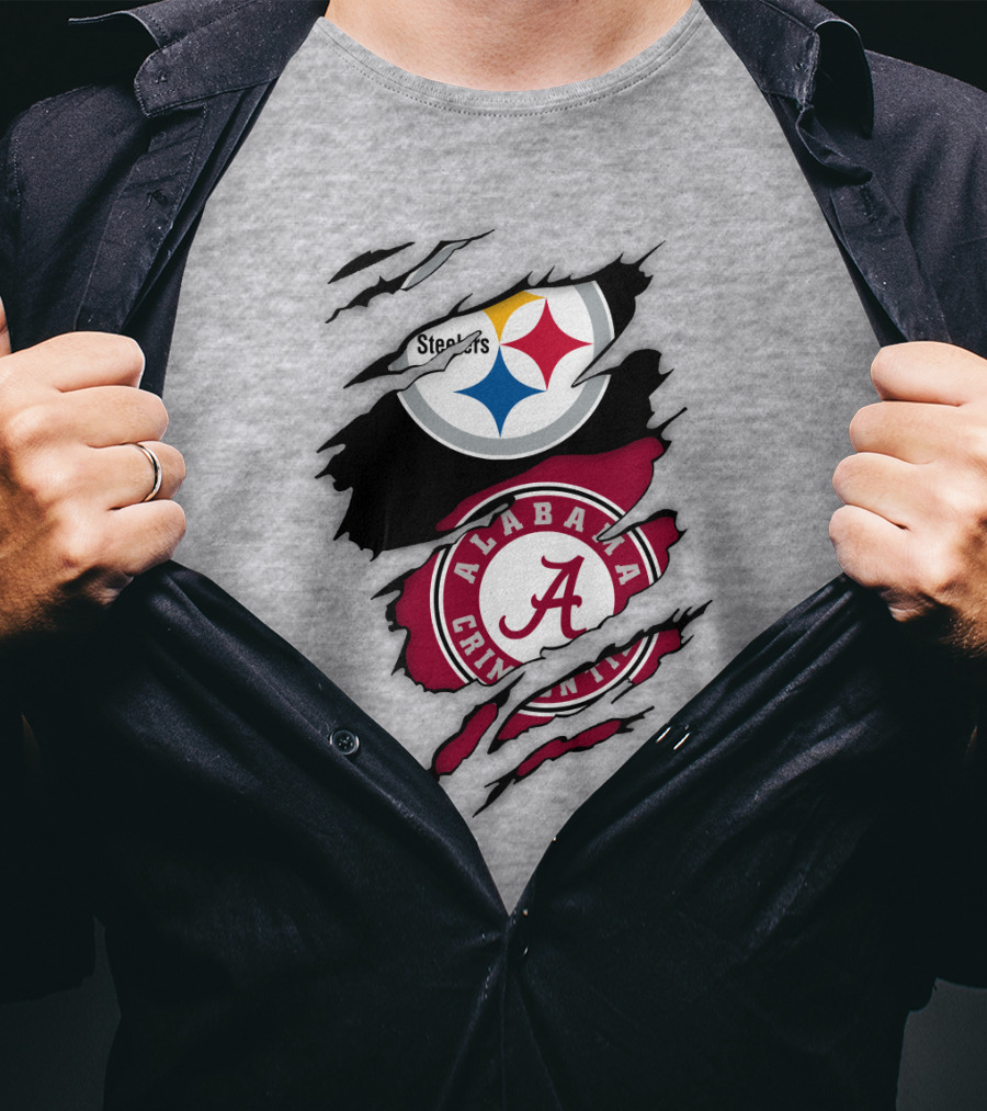 Steelers Alabama Crimson Tide Fusion T-Shirt