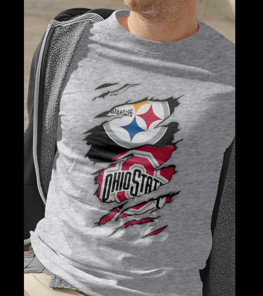 Ohio State Buckeyes Steelers Rip T-Shirt