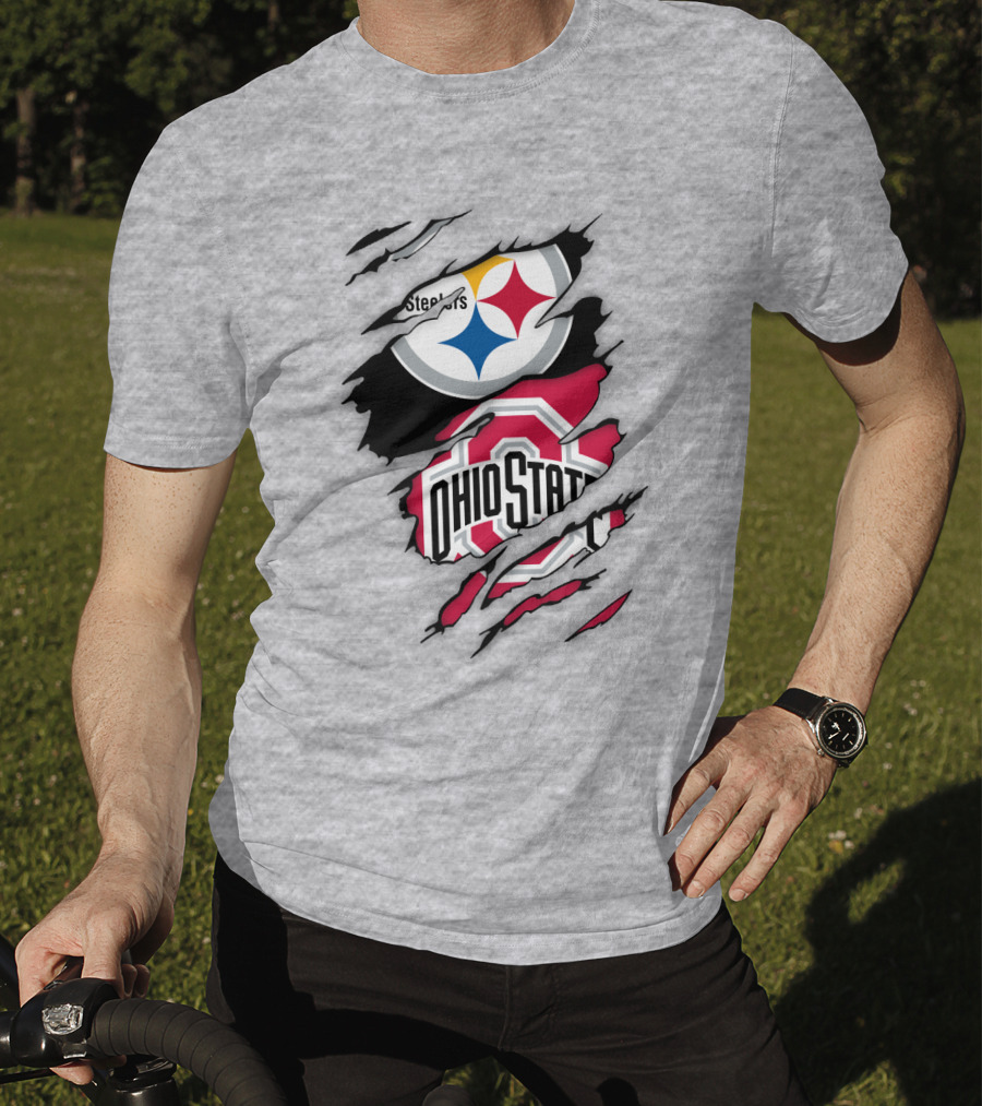 Ohio State Buckeyes Steelers Rip T-Shirt