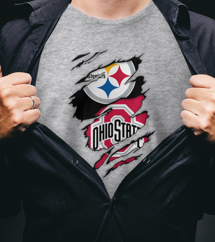 Ohio State Buckeyes Steelers Rip T-Shirt