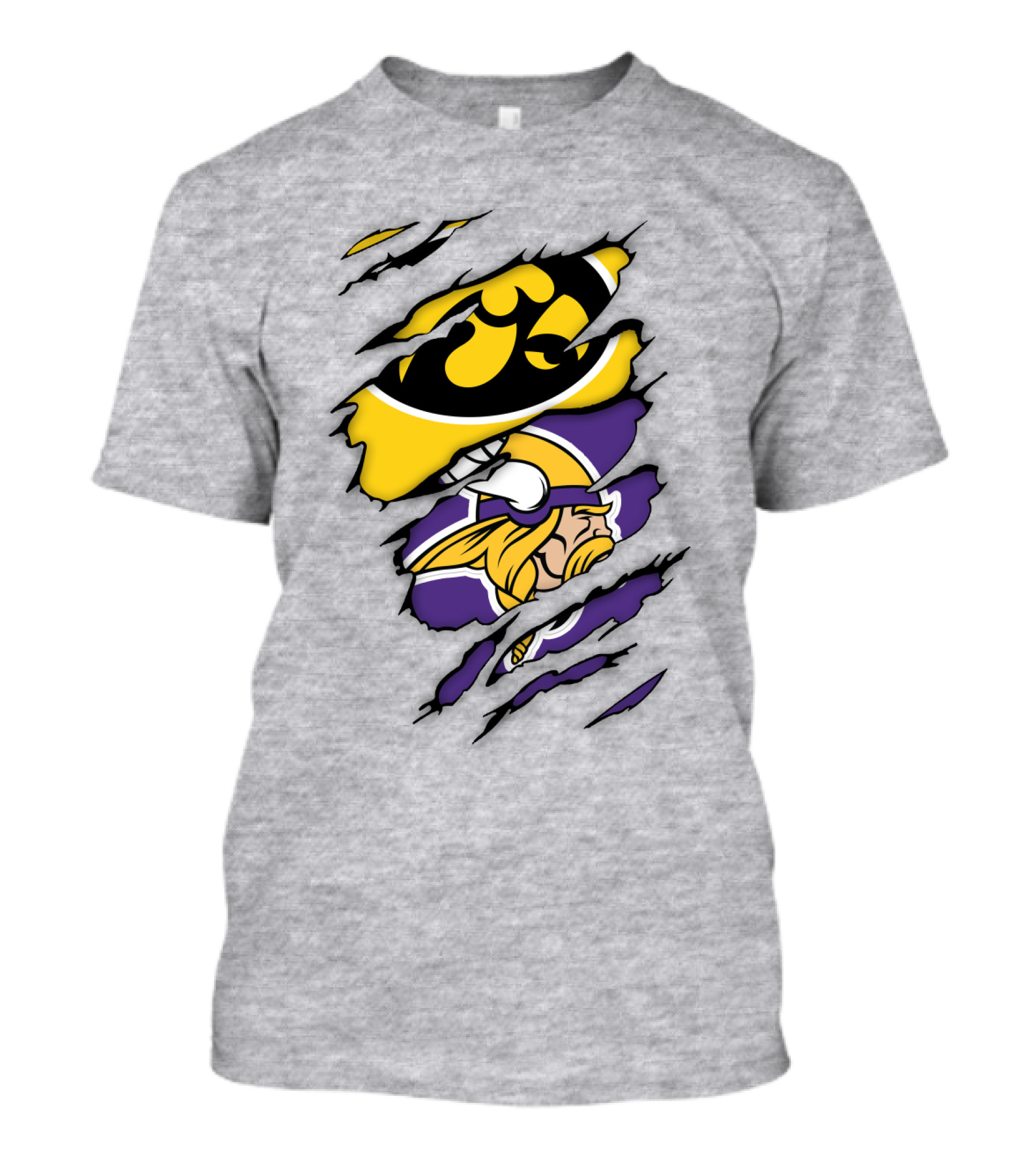 Minnesota Vikings Iowa Hawkeyes Fusion T-Shirt