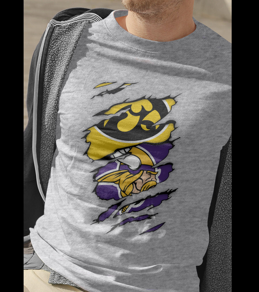 Minnesota Vikings Iowa Hawkeyes Fusion T-Shirt