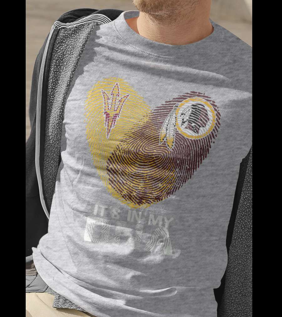 Arizona State Sun Devils It's In My Dna Washington Redskins T-Shirt
