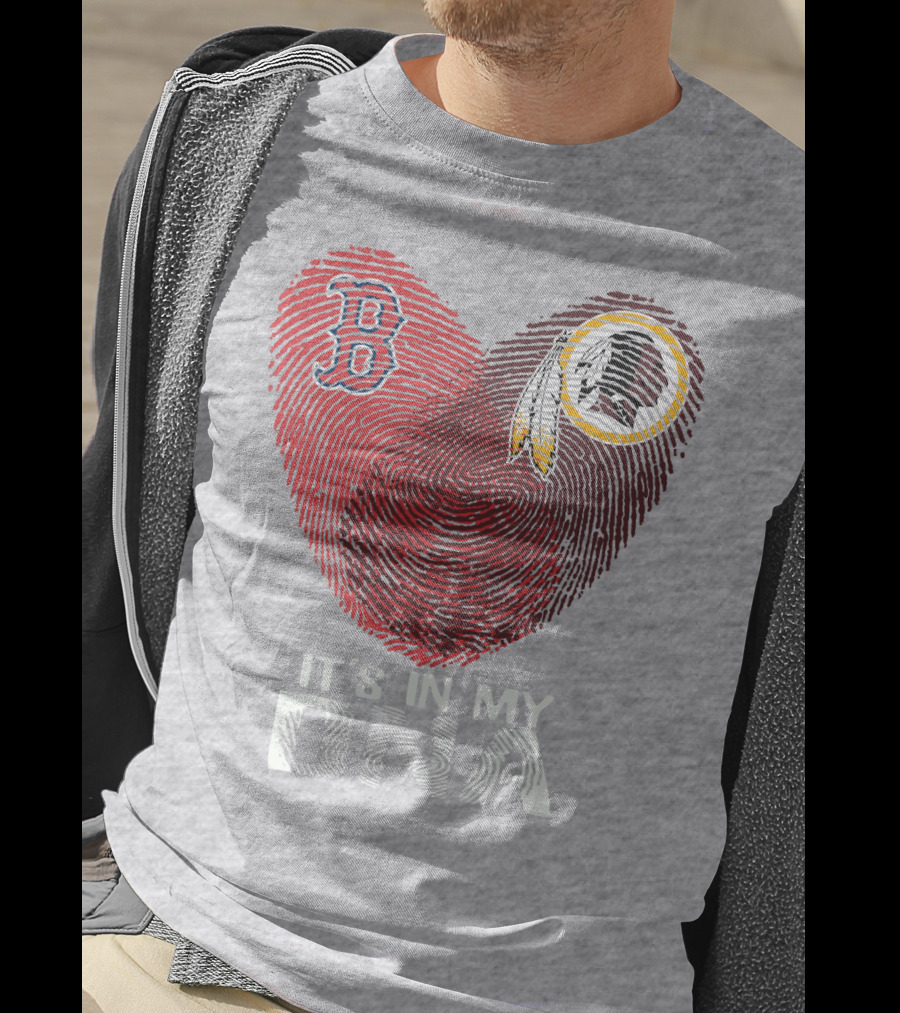 Boston Red Sox Washington Redskins It's In My Dna T-Shirt