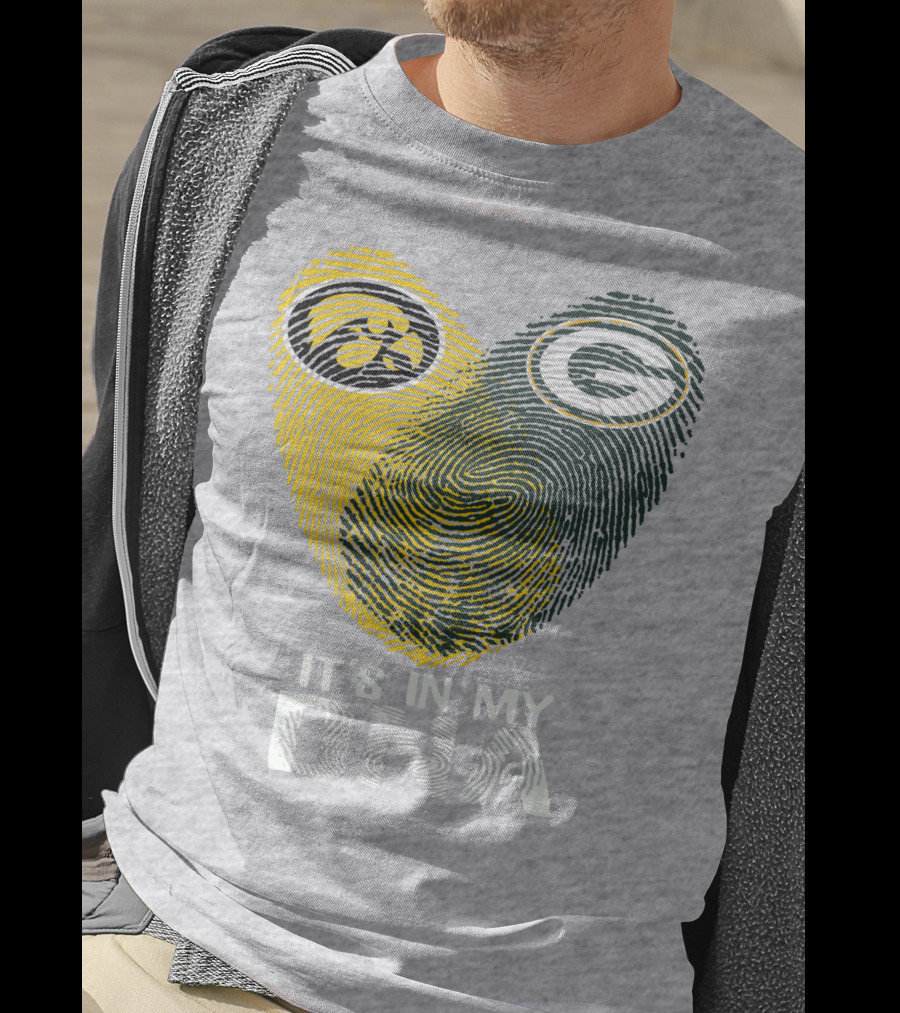 Iowa Hawkeyes Green Bay Packers It's In My Dna T-Shirt