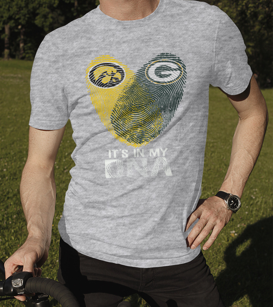 Iowa Hawkeyes Green Bay Packers It's In My Dna T-Shirt