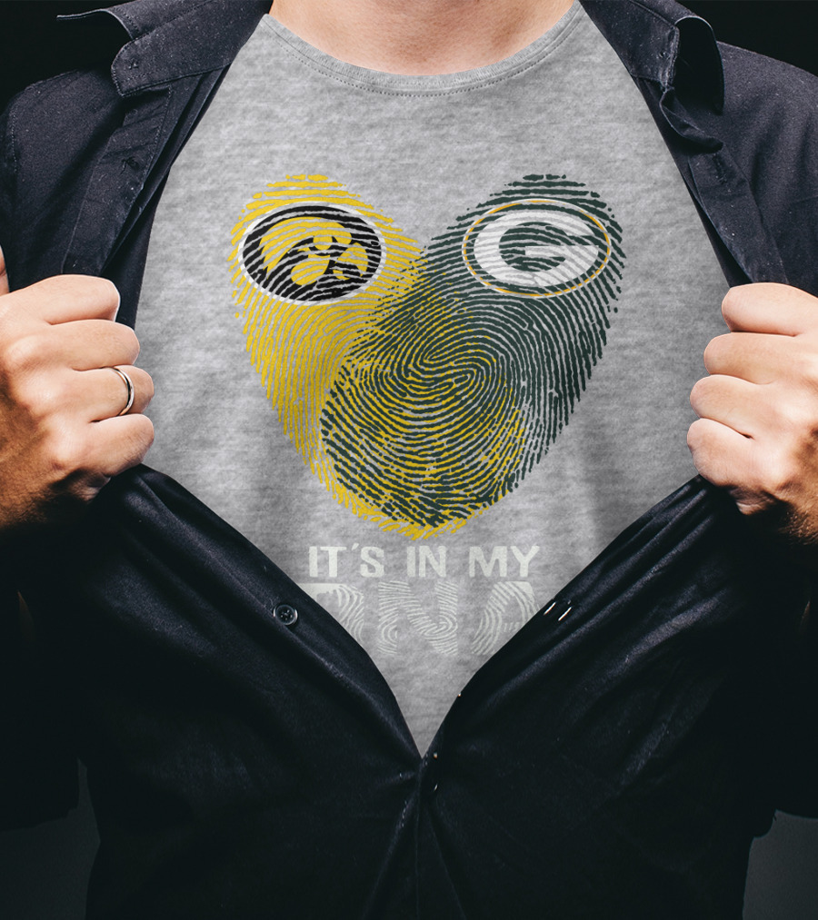Iowa Hawkeyes Green Bay Packers It's In My Dna T-Shirt