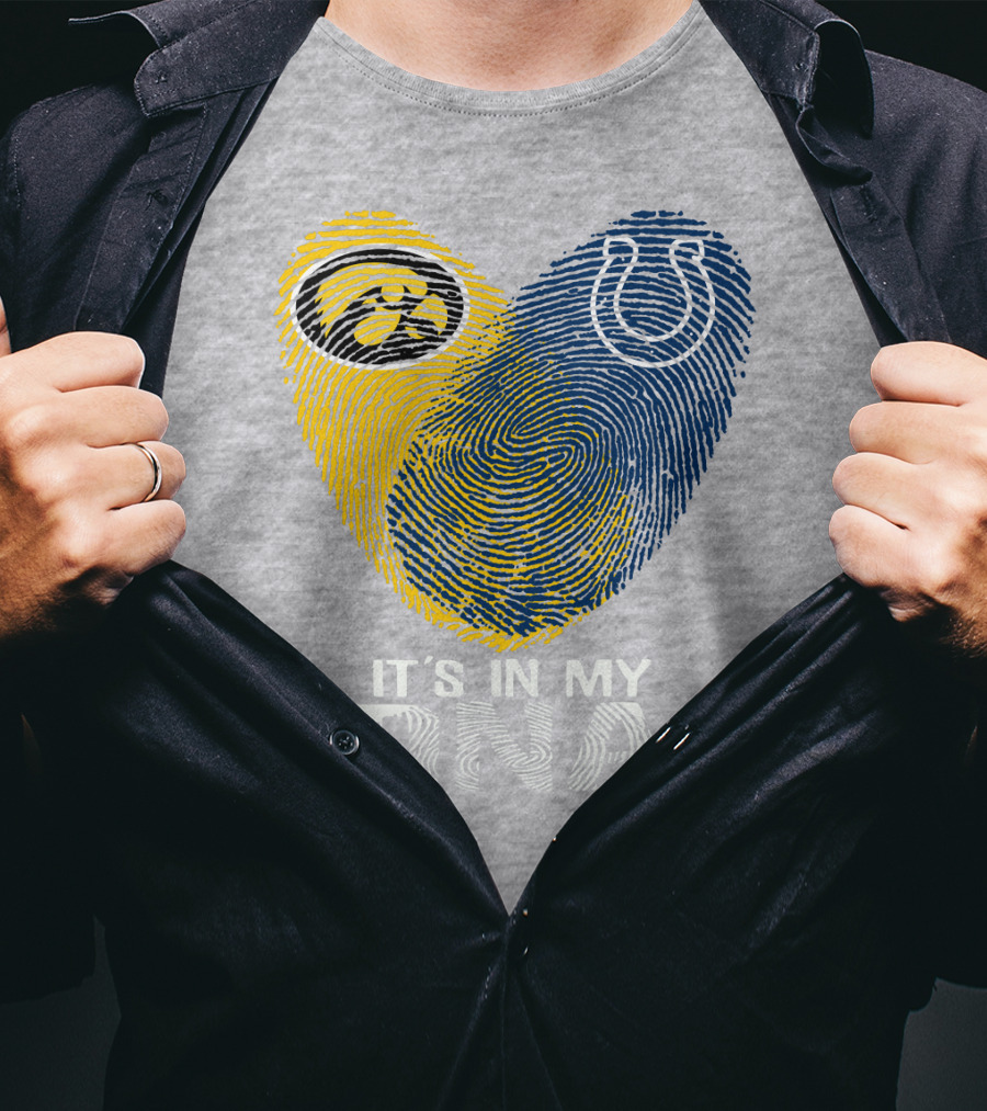 Indianapolis Colts Iowa Hawkeyes It's In My Dna T-Shirt