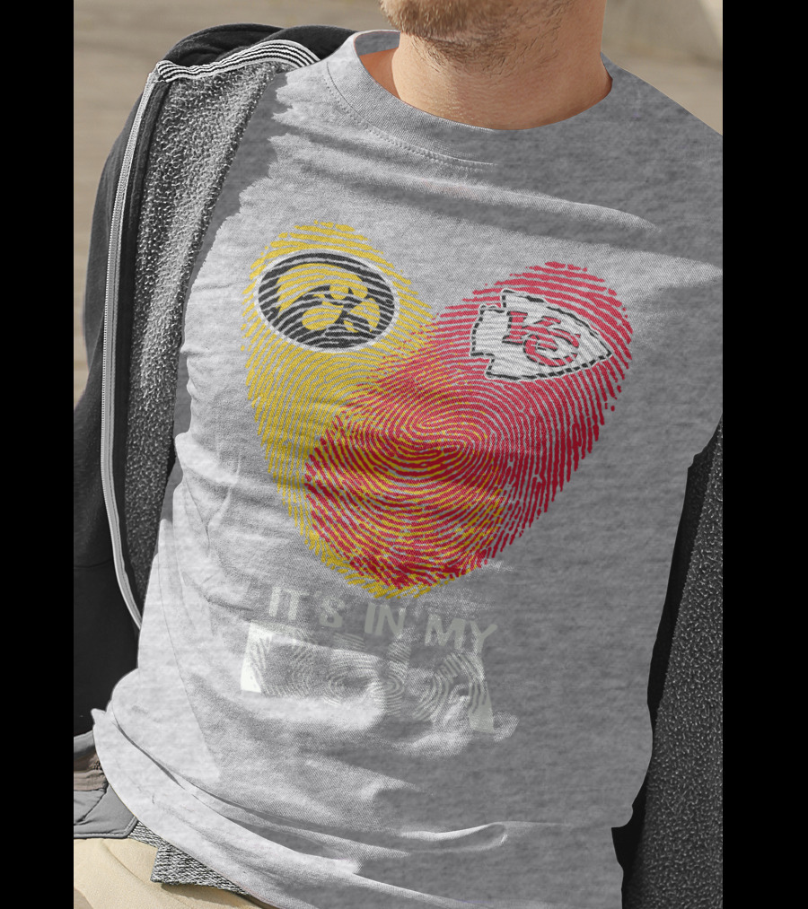 Kansas City Chiefs Iowa Hawkeyes It's In My Dna T-Shirt