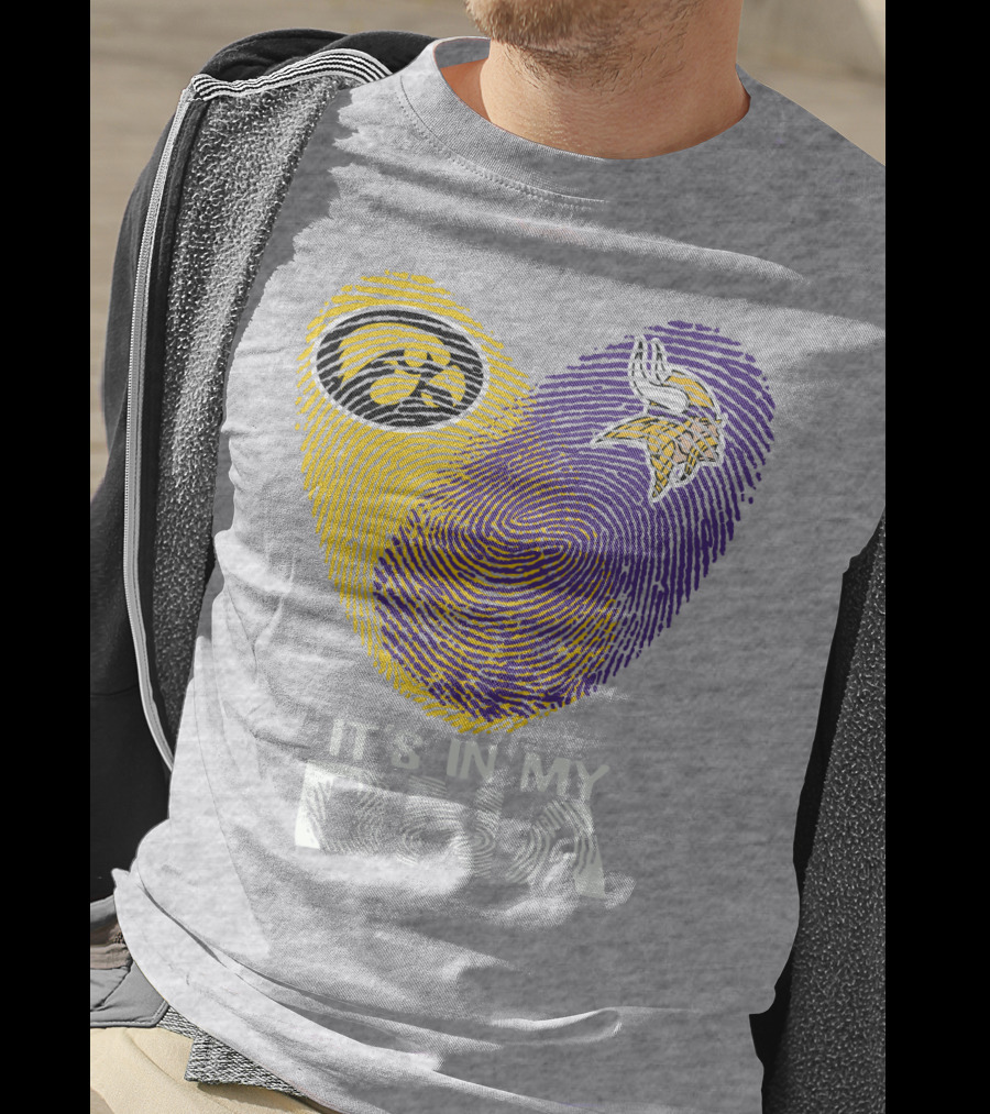 Iowa Hawkeyes Minnesota Vikings It's In My Dna T-Shirt