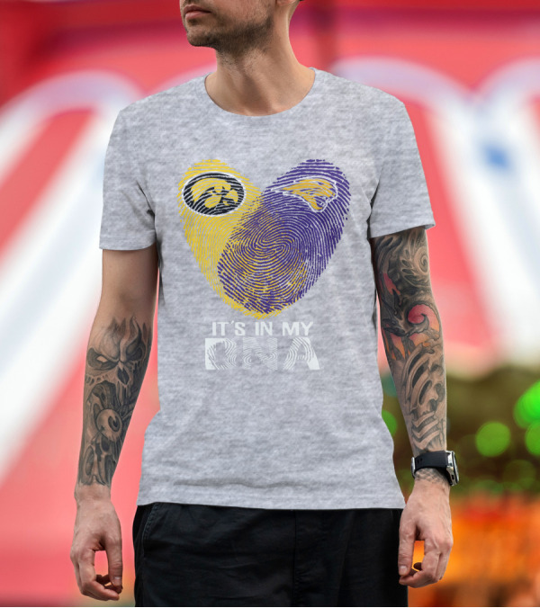 Premium T-Shirt: Northern Iowa Panthers Hawkeye It's in My DNA T-Shirt Northern Iowa Panthers Hawkeye It's in My DNA T-Shirt
