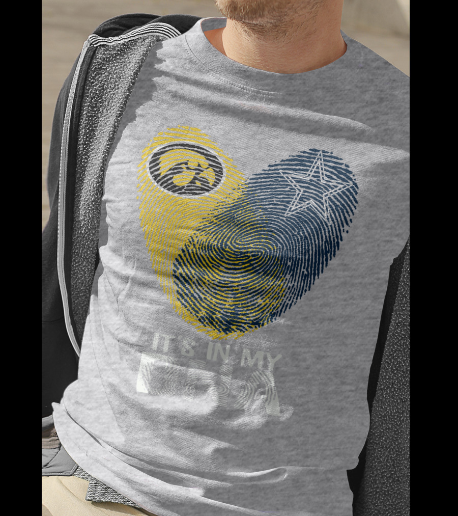 Dallas Cowboys Hawkeye It's In My Dna Fingerprint Star T-Shirt