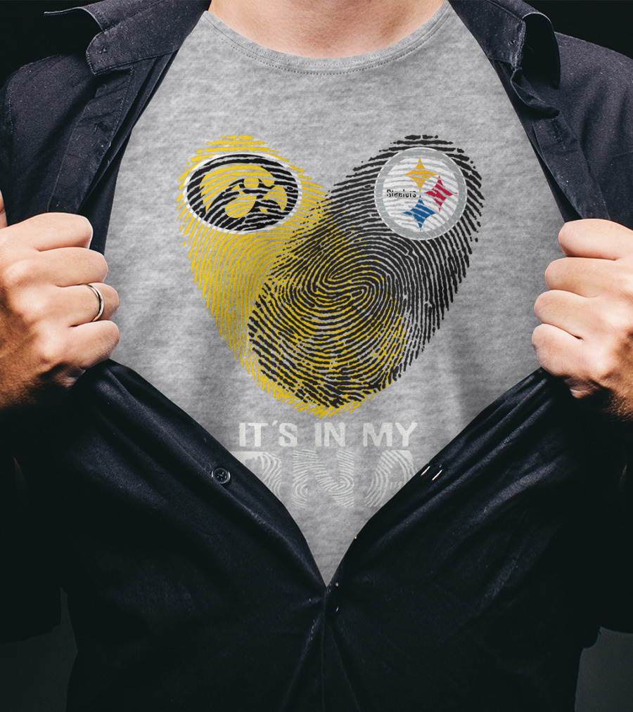Pittsburgh Steelers Iowa Hawkeye It's In My Dna T-Shirt