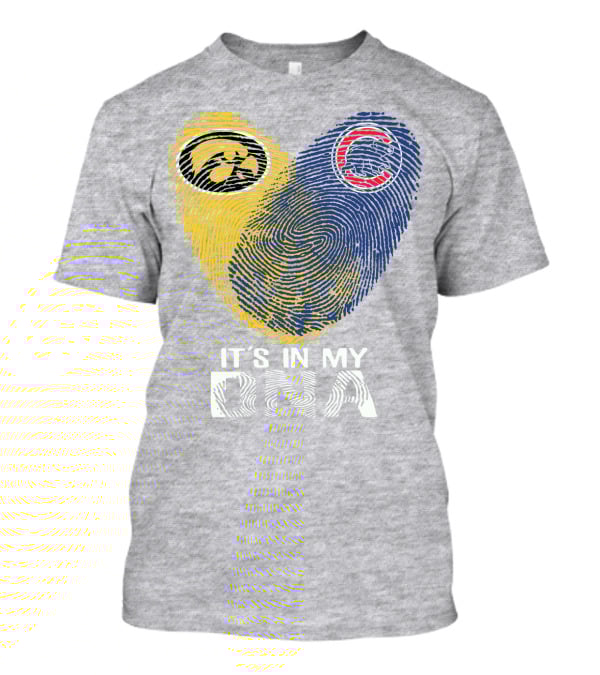 Chicago Cubs Iowa Hawkeyes It's In My DNA T-Shirt