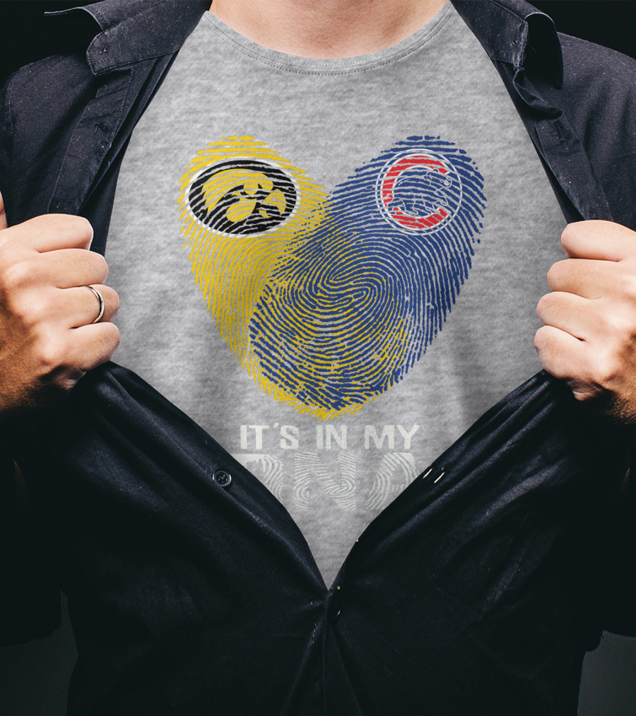 Chicago Cubs Iowa Hawkeyes It's In My DNA T-Shirt