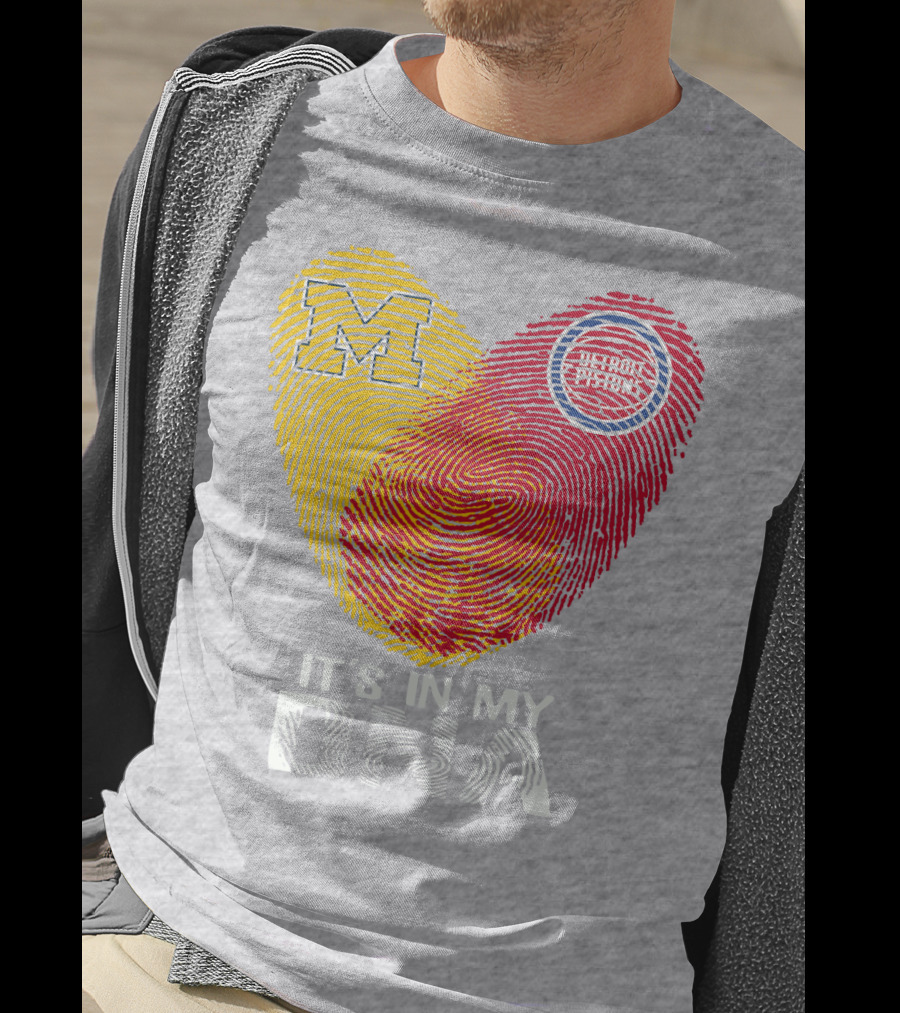 Michigan M Detroit Pistons It's In My DNA T-Shirt