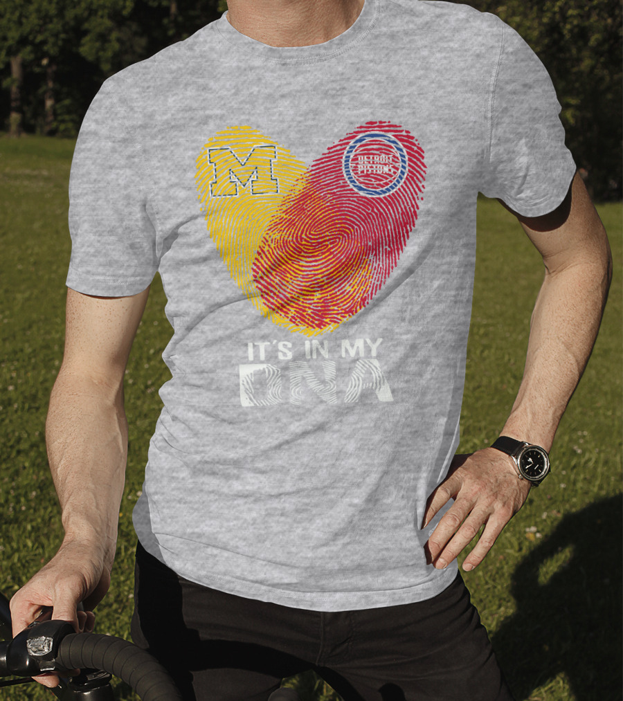 Michigan M Detroit Pistons It's In My DNA T-Shirt
