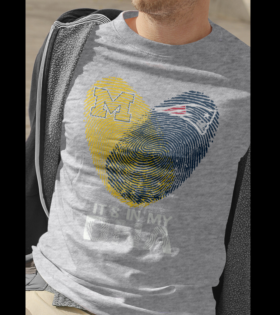 Michigan New England Patriots It's In My Dna T-Shirt
