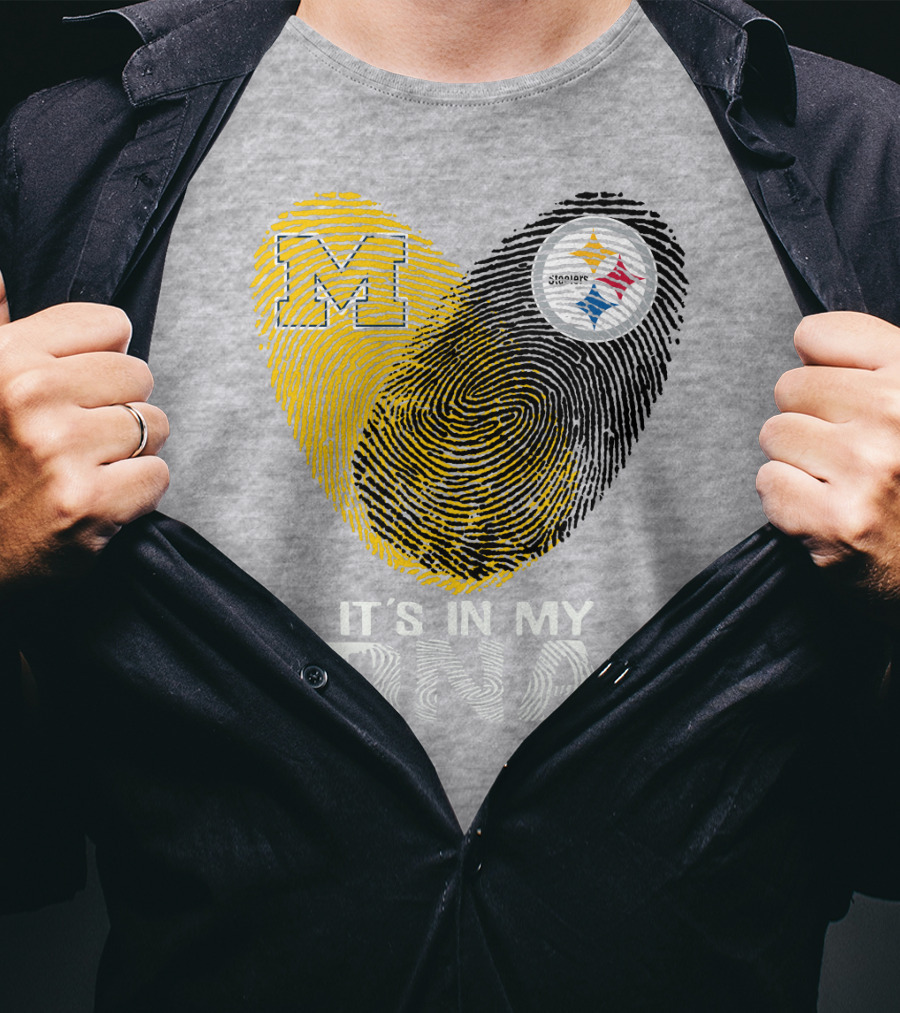 Pittsburgh Steelers Michigan It's In My Dna T-Shirt