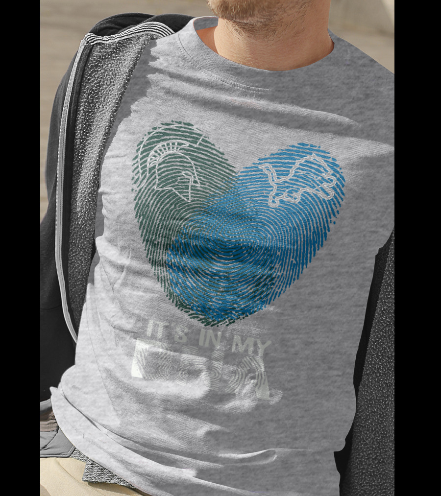 Detroit Lions Michigan State It's In My Dna T-Shirt