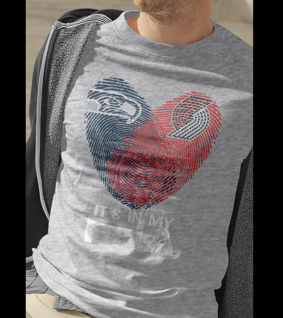 Portland Trail Blazers Seattle Seahawks It's In My Dna T-Shirt