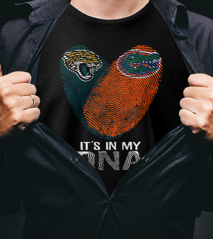 It's In My Dna Florida Gators Jacksonville Jaguars T-Shirt