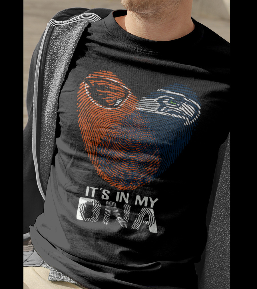 It's In My Dna Oregon State Beavers Seattle Seahawks T-Shirt