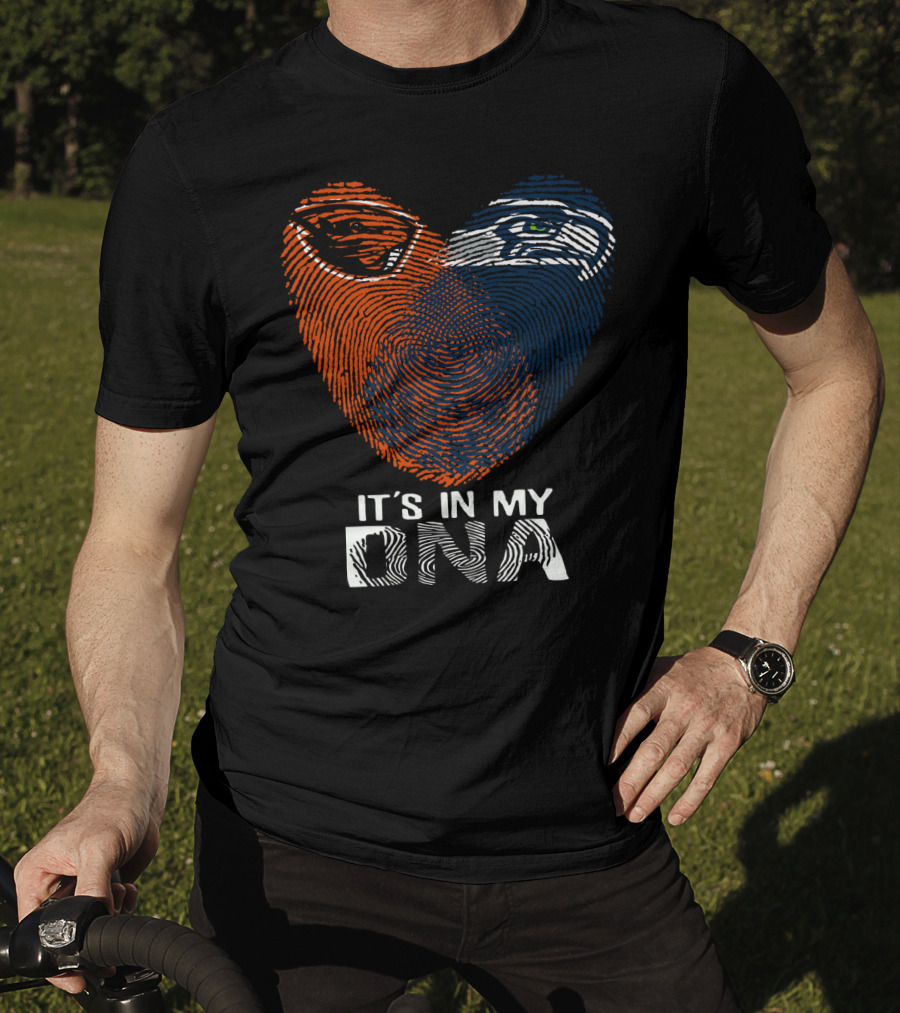 It's In My Dna Oregon State Beavers Seattle Seahawks T-Shirt