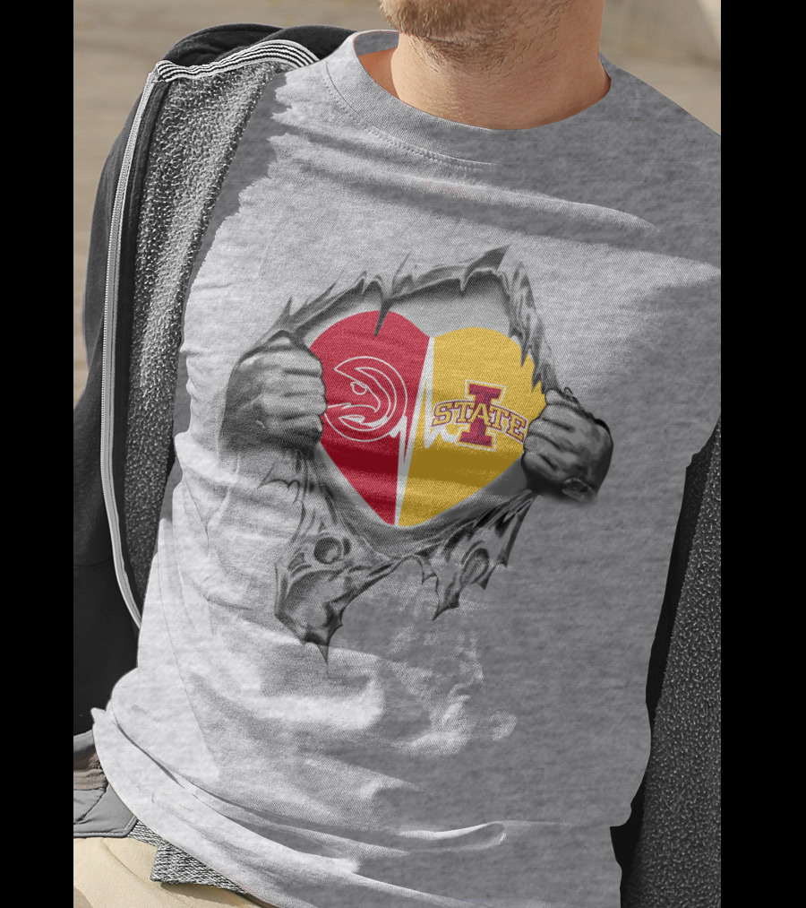 Atlanta Hawks Iowa State Heart T-Shirt