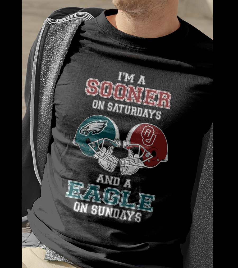 I'm A Sooner On Saturdays And A Eagle On Sundays T-Shirt