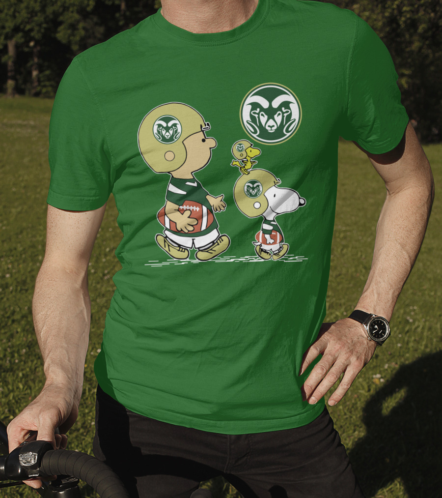 Colorado State Rams Peanuts Football Team Gear T-Shirt