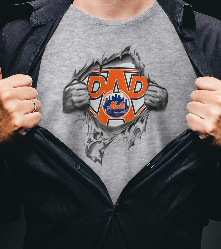 New York Mets Super Dad T-Shirt