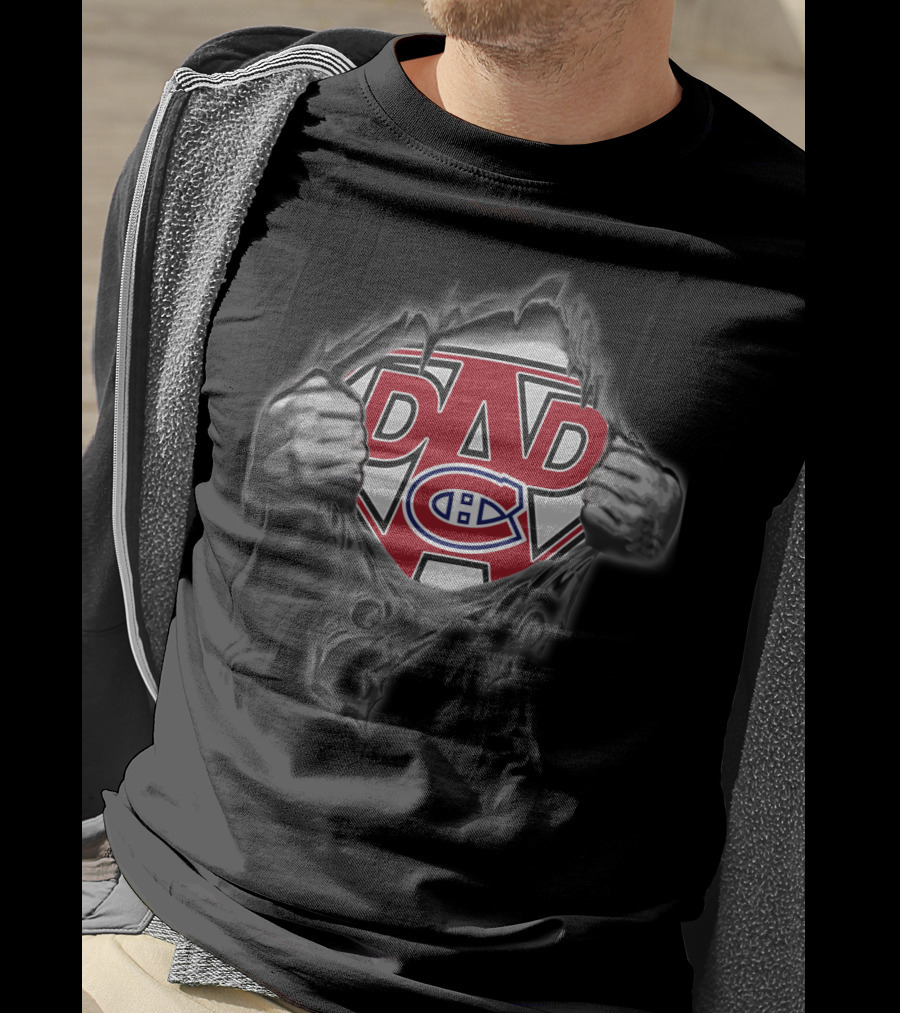 Montreal Canadiens Super Dad Symbol With Classic T-Shirt