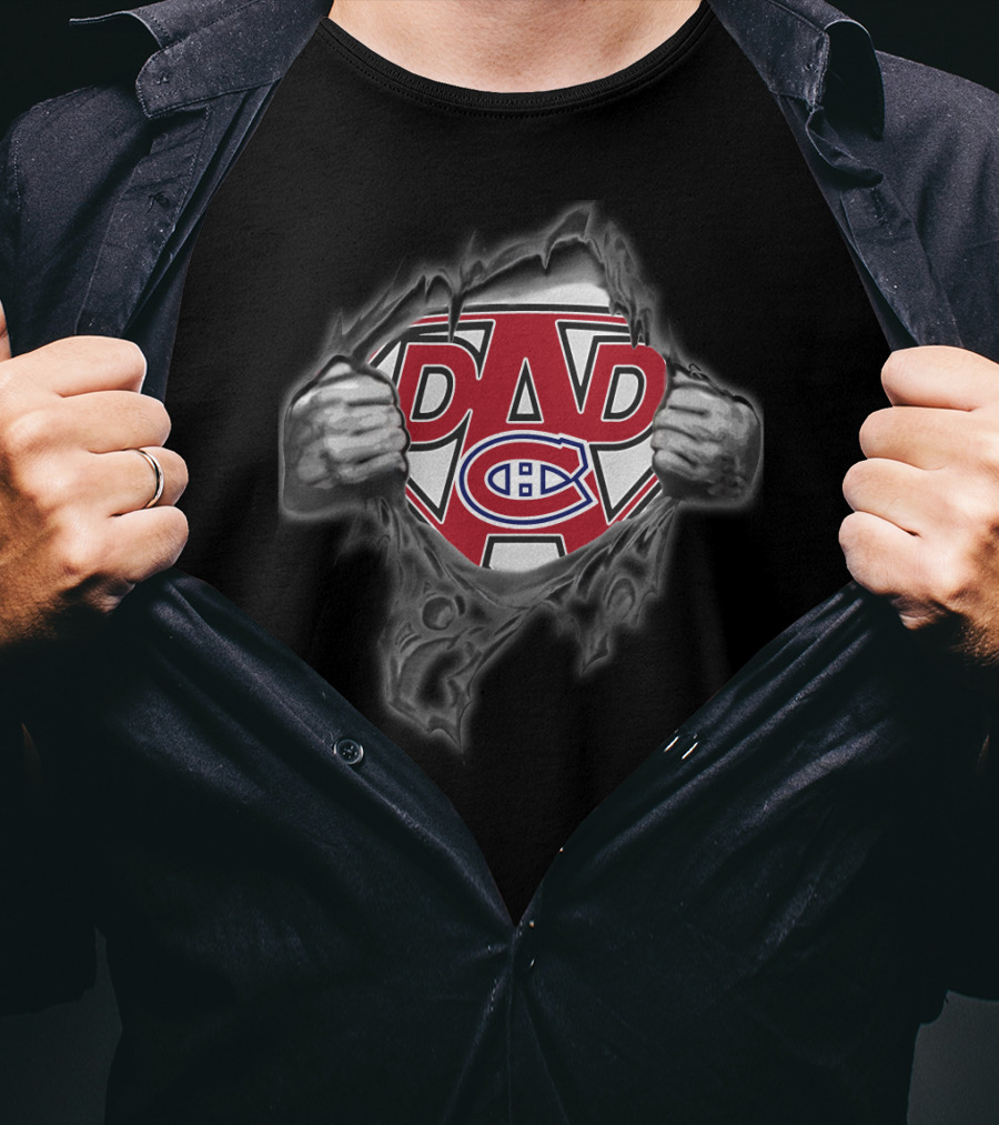 Montreal Canadiens Super Dad Symbol With Classic T-Shirt