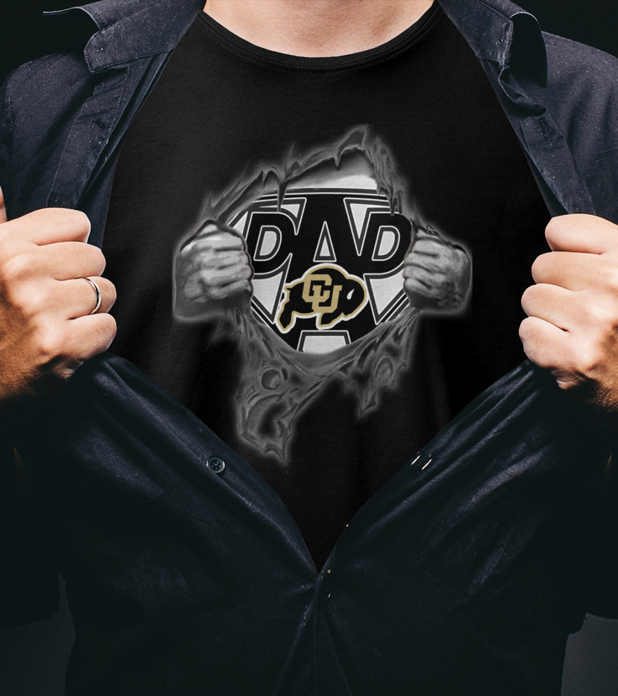 Colorado Buffaloes Super Dad Logo Reveal T-Shirt