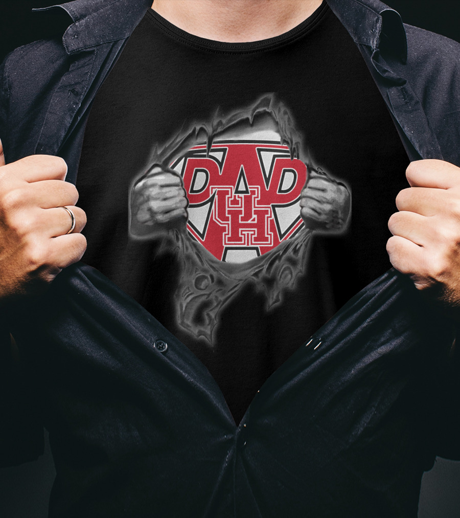 Houston Cougars Dad Super UH T-Shirt