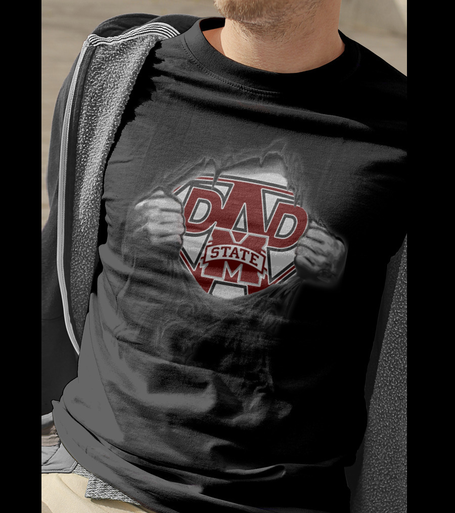 Mississippi State Bulldogs Super Dad T-Shirt