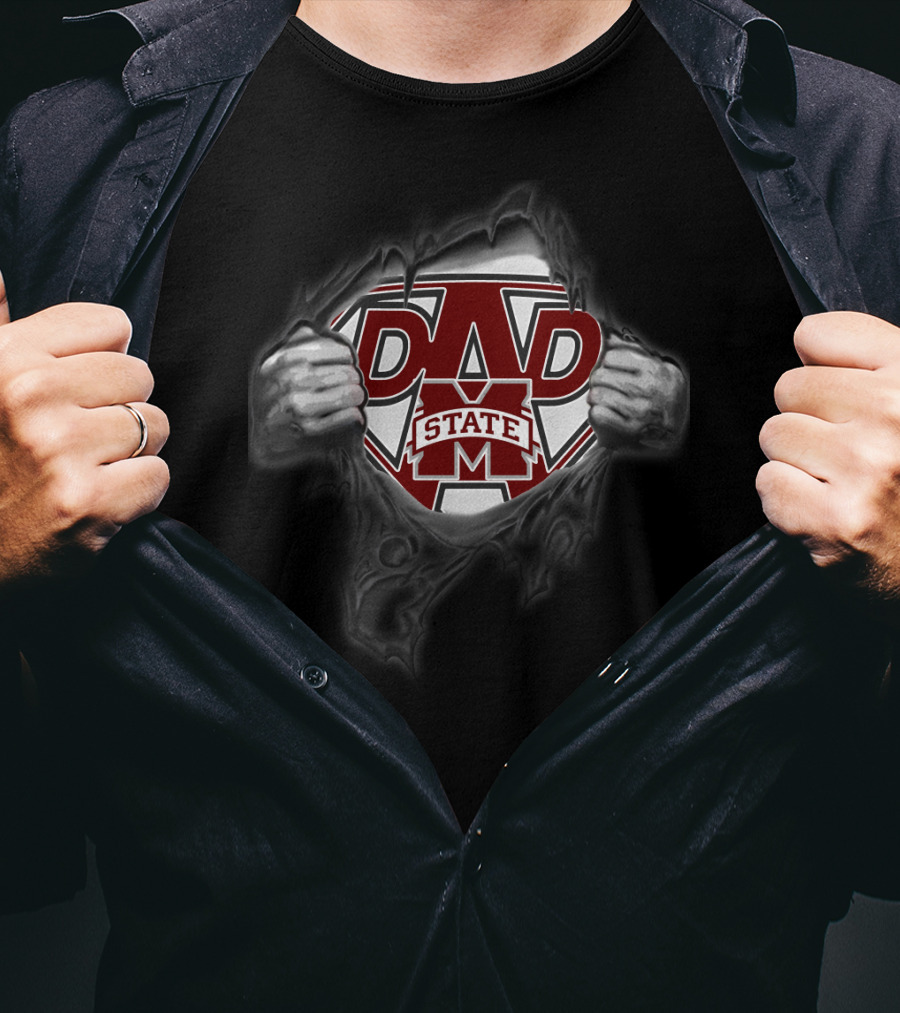 Mississippi State Bulldogs Super Dad T-Shirt