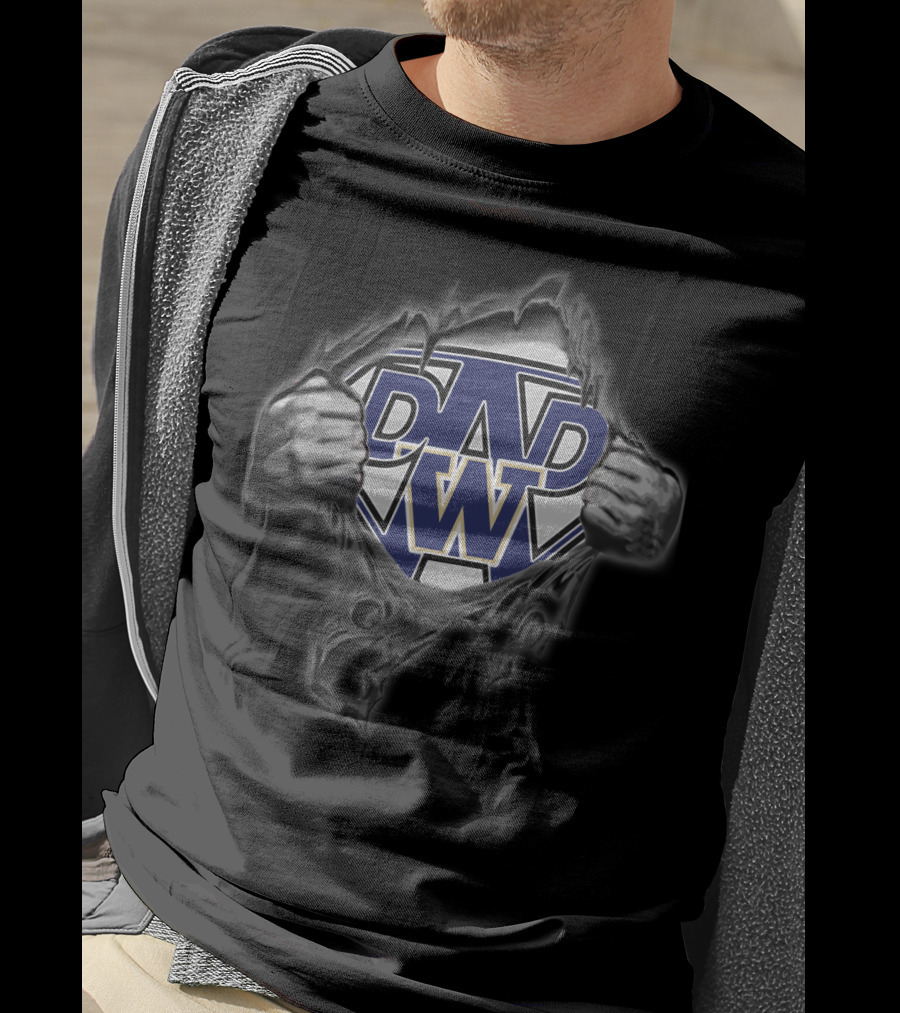 Huskies Super Dad Washington T-Shirt