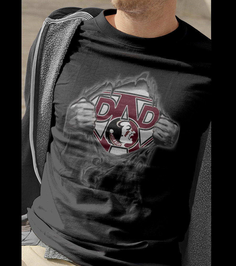 Seminoles Super Dad Florida State Logo Superman T-Shirt