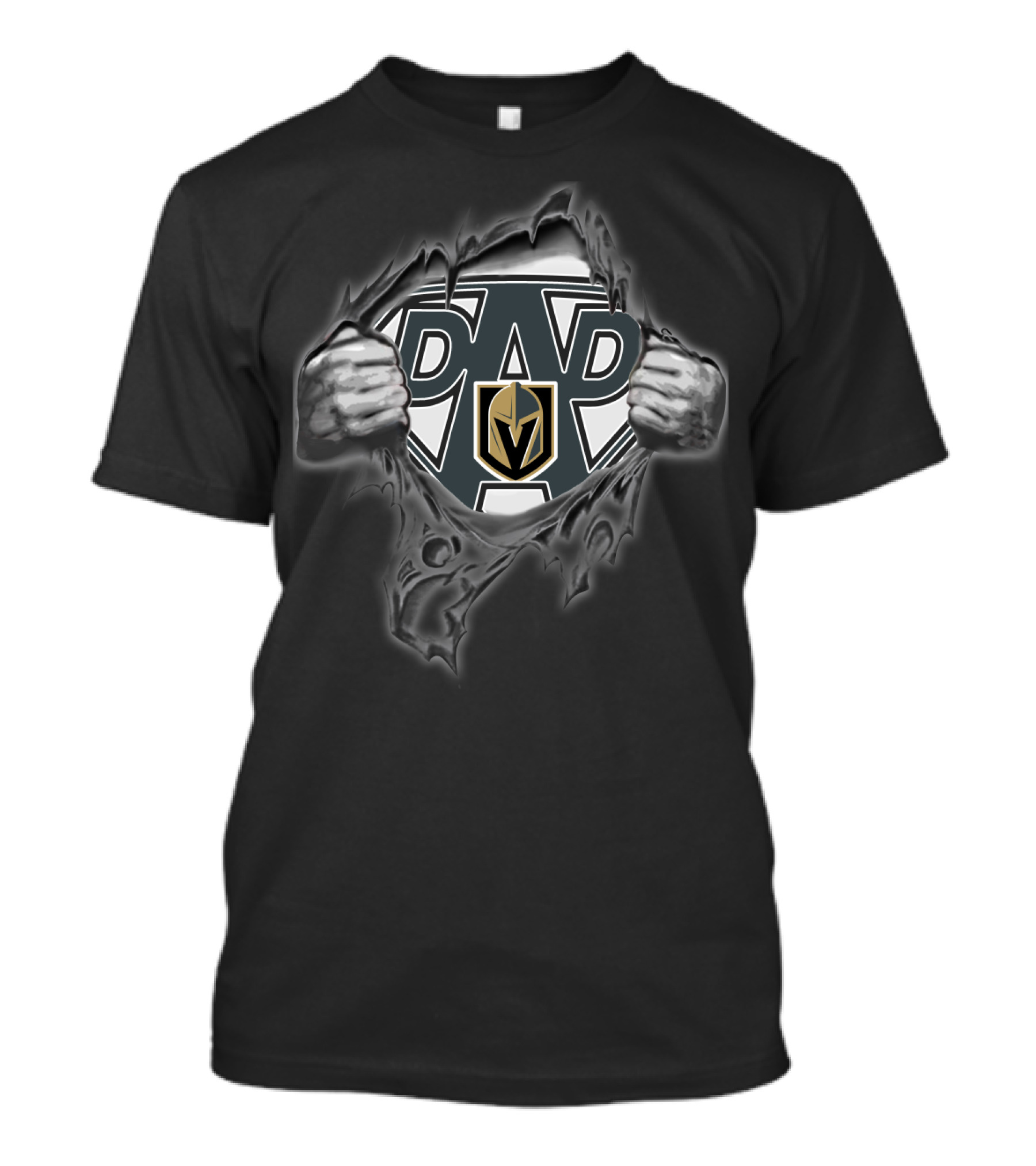 Vegas Golden Knights Super Dad Heroic Reveal T-Shirt