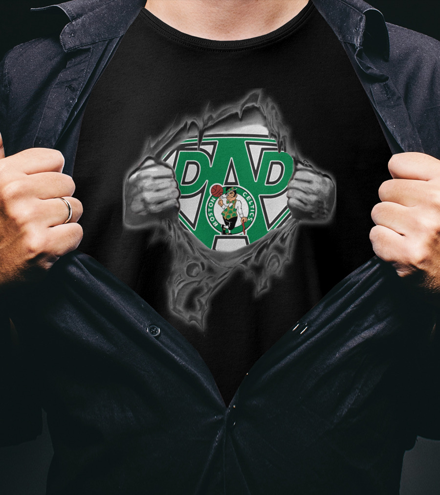 Boston Celtics Super Dad T-Shirt